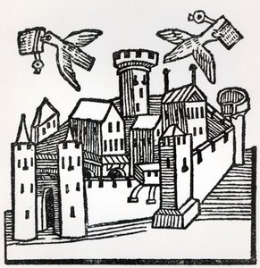Poste de pigeons, 1488 - German School