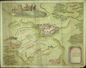 Plan de la bataille de Mollwitz le 10 avril 1741