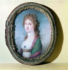 Portrait miniature de la comtesse Marie Erdody