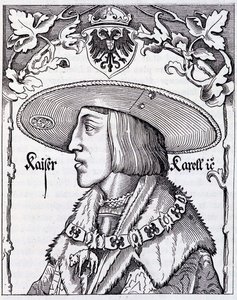 Portrait de Charles V jeune - gravure d
