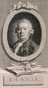 Portrait de Johann Heinrich Rolle (1716-85) gravé par Geyser