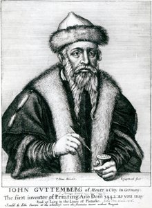 Portrait de Johannes Gutenberg - German School