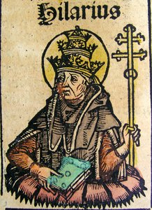 Portrait du pape Hilaire, publié dans la Chronique de Nuremberg