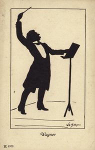 Portrait de Richard Wagner - German School