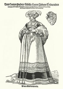 Portrait de Sibylle, Duchesse de Saxe