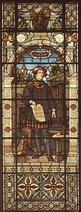 Portrait de William Caxton (c.1422-91) réalisé par Mayer and Co., firme munichoise active à Londres, c.1880