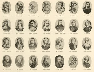Portraits de célèbres Allemands de Ritter vom Deutschen Geiste - German School