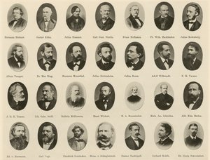 Portraits de célèbres Allemands de Ritter vom Deutschen Geiste - German School