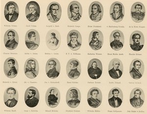 Portraits de célèbres Allemands de Ritter vom Deutschen Geiste - German School