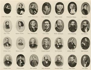 Portraits de célèbres Allemands de Ritter vom Deutschen Geiste - German School