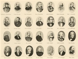 Portraits de célèbres Allemands de Ritter vom Deutschen Geiste - German School