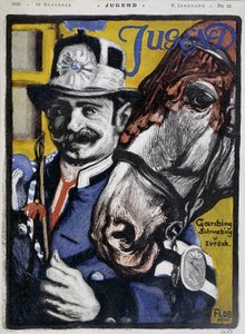 Postillon: cocher et son cheval - dans «Jugend» - German School