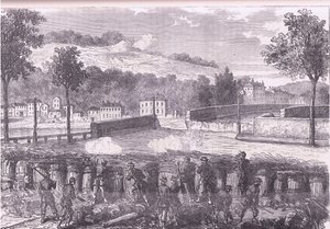 Redoute prussienne commandant le pont de Sèvres, Histoire de la guerre entre la France et l