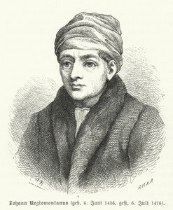Regiomontanus, mathématicien et astronome de la Renaissance allemande (gravure)