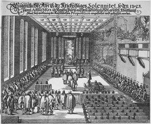 Reichstag de Ratisbonne dans la grande salle du conseil, Ratisbonne