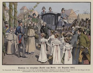 Retour de la famille royale prussienne à Berlin, 23 décembre 1809 - German School