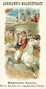 Jeux romains - course de chevaux sans selle