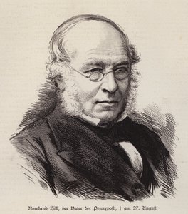 Rowland Hill, réformateur britannique du service postal et inventeur du timbre-poste - German School