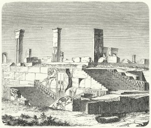 Ruines du palais de Xerxès à Persépolis