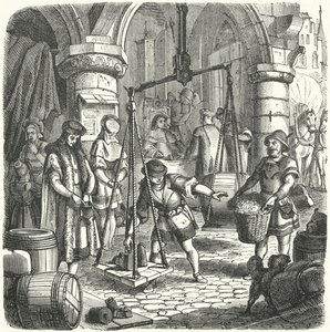 Scène dans une ville allemande