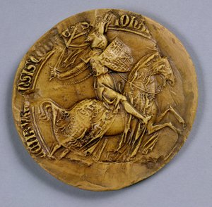 Sceau de Jean I (1296-1346) de Luxembourg, Roi de Bohême - German School