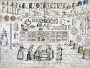 Serviteurs dans la cuisine, Allemagne