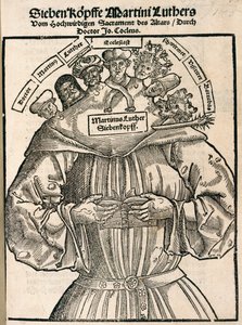 Martin Luther à sept têtes - German School