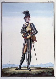 Vêtements de soldat : Armure de cavalier - dans "My Dreams" par le Comte de Saxe - German School