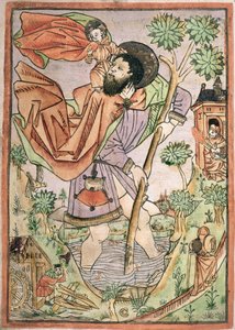 Saint Christophe : Allemand, vers 1470