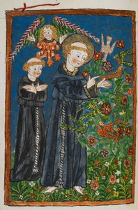 Saint François prêchant aux oiseaux - German School