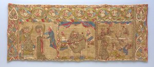 Étole avec le martyre de Sainte Catherine, Rhineland, vers 1200