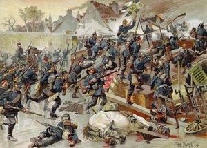 Assaut de la grande barricade à l