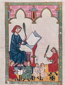 Étudiants dans un monastère, de 