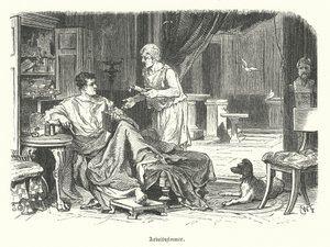 Étude dans une maison romaine
