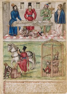 Sultan Bayezid Ier est fait prisonnier par Tamerlan - German School