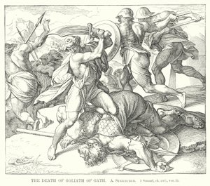 La mort de Goliath de Gath - German School
