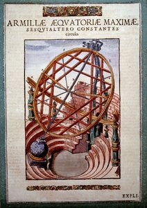 Le Grand Armillaire Équatorial dans « Astronomiae instituatae machanicia » par Tycho Brahe (1546 - 1601), Wandsbeck