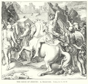 Le Siège de Jéricho, Josué, ch vi, ver 13 (gravure)