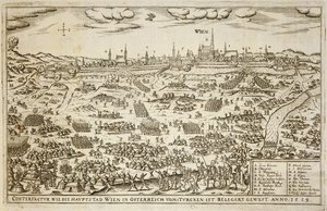 Le Siège de Vienne en 1529, illustration tirée d