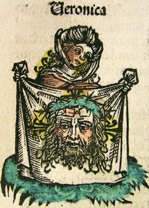 Le Voile de Véronique, publié dans la Chronique de Nuremberg, 1493