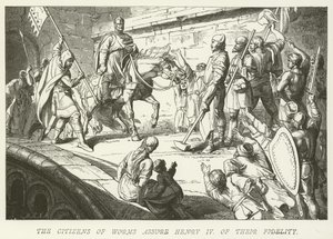 Les citoyens de Worms assurent Henri IV de leur fidélité - German School