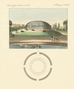 Le bâtiment en forme de coupole dans le jardin zoologique de Surrey - German School