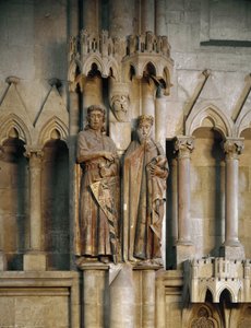 Le chevalier Ekkard et sa femme Uta (Hermann et Reglindis) - German School