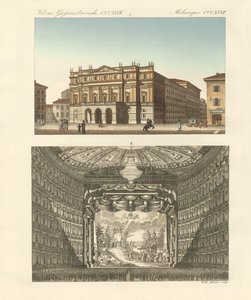 Le théâtre Della Scala à Milan