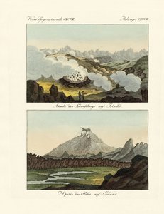 Vues des montagnes de soufre en Islande