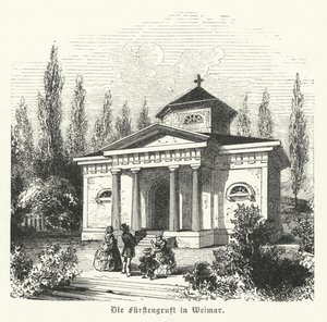 Weimarer Fürstengruft, chapelle funéraire des ducs de Saxe-Weimar-Eisenach et lieu des tombes de Johann Wolfgang Goethe et Friedrich Schiller - German School