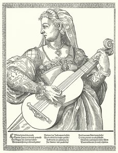 Femme jouant de la guitare