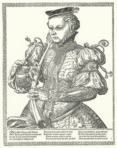Femme jouant du cor