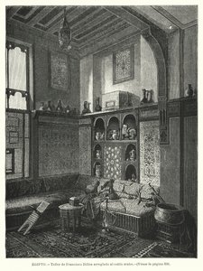 Atelier de Francis Dillon, décoré dans le style arabe