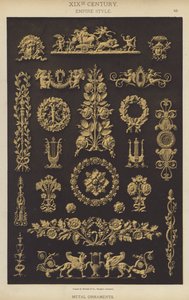 XIXe siècle, style Empire, ornements métalliques
